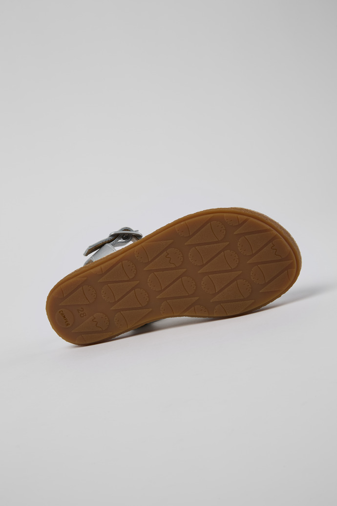 Camper Miko - Graue Ledersandalen