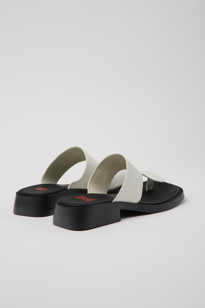 Camper Twins - Weiße Ledersandalen für Damen.
