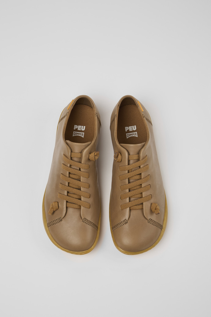 Camper Peu - Brauner Lederschuh für Damen