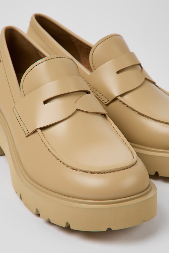 Camper Milah - Beiger Lederloafer für Damen