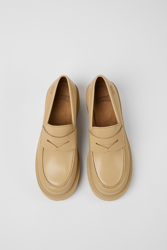 Camper Milah - Beiger Lederloafer für Damen