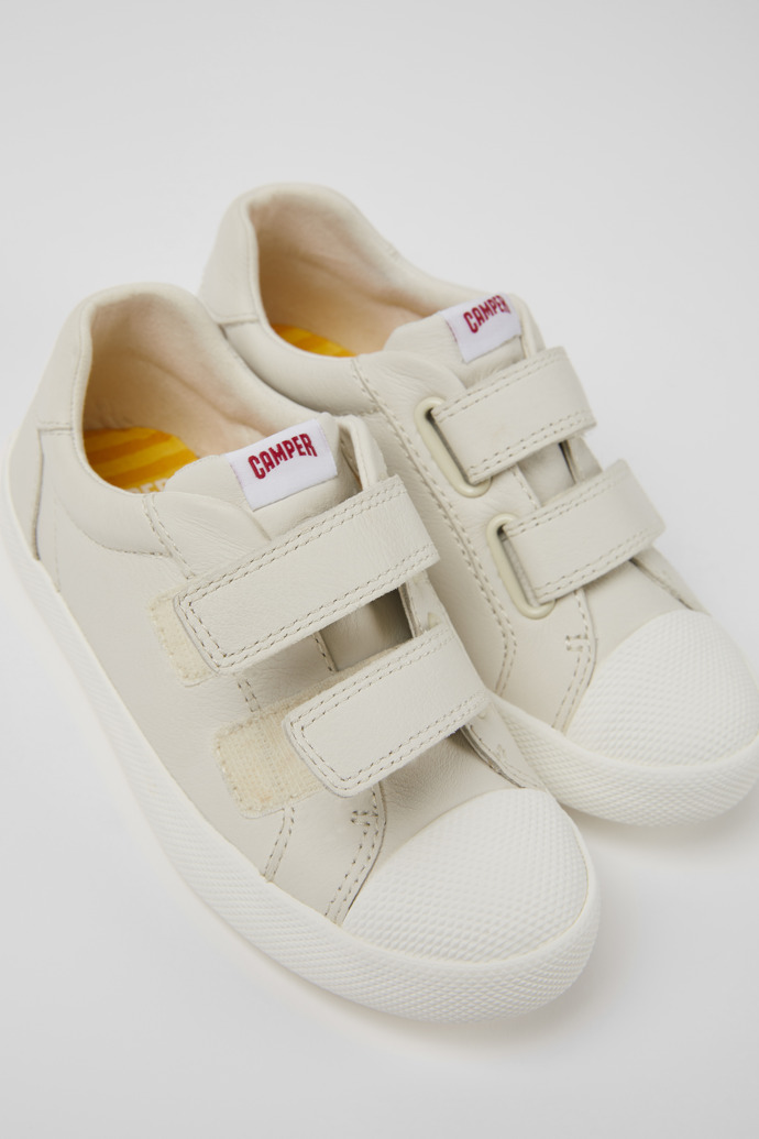 Camper Pursuit - Weißer Kinderschuh aus Leder