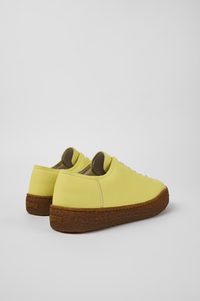 Camper Peu Terreno - Gelbe Ledersneaker für Damen