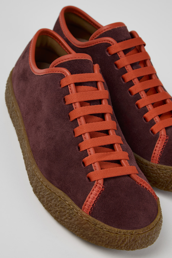Camper Peu Terreno - Mehrfarbige Nubuk- und Lederschuhe für Damen.