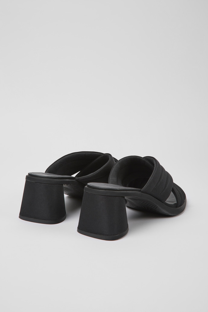 Camper Kiara - Schwarze Damensandale aus Textil