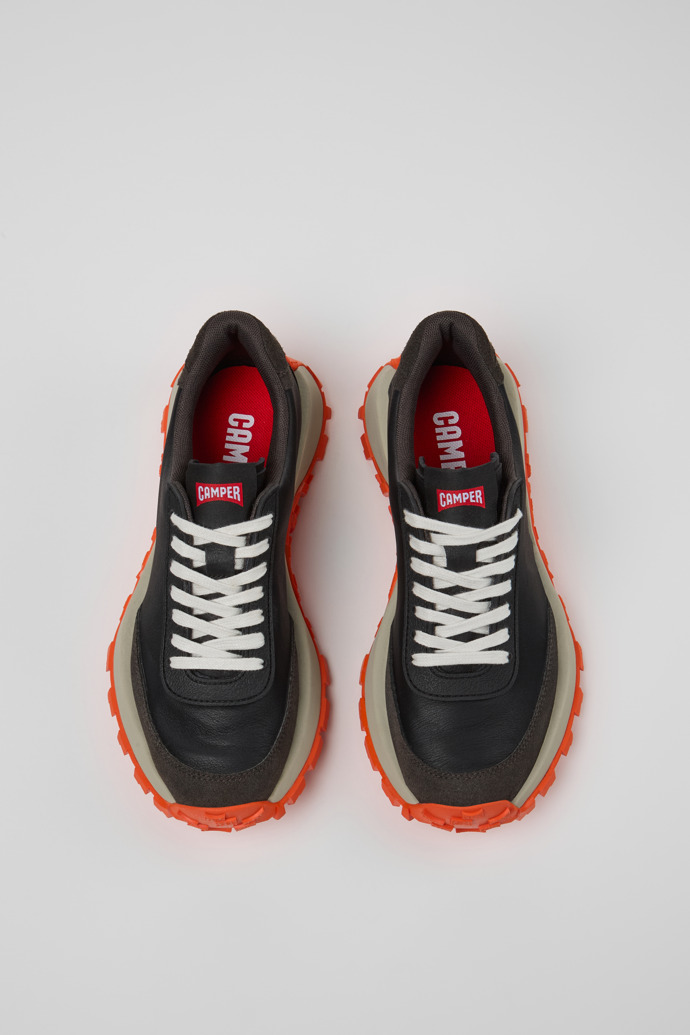 Camper Drift Trail VIBRAM - Schwarzer Damensneaker aus Leder und Nubukleder