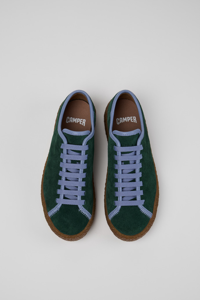 Camper Peu Terreno - Grüne Damenschuhe aus Nubukleder und Leder.