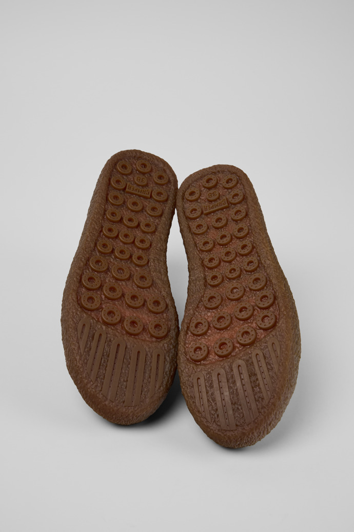 Camper Peu Terreno - Grüne Damenschuhe aus Nubukleder und Leder.