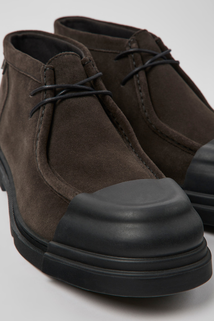 Camper Junction - Grauer Herrenschuh aus Nubukleder