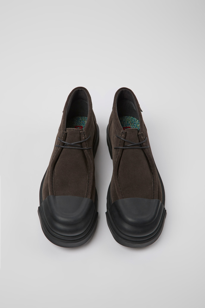 Camper Junction - Grauer Herrenschuh aus Nubukleder