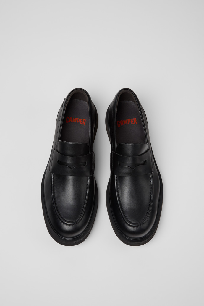 Camper Norman - Schwarzer Herrenschuh aus Leder.