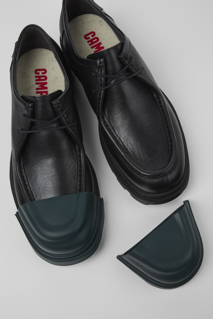 Camper Junction - Schwarzer Herrenschuh aus Leder