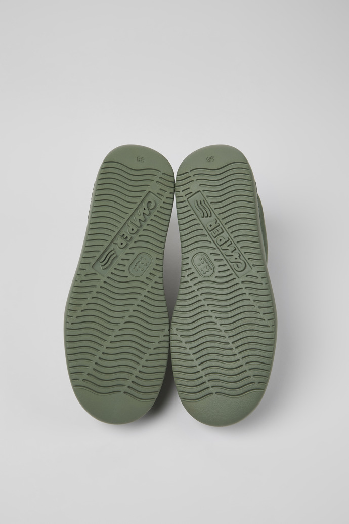 Camper Runner K21 - Grüner Damensneaker aus Nubukleder
