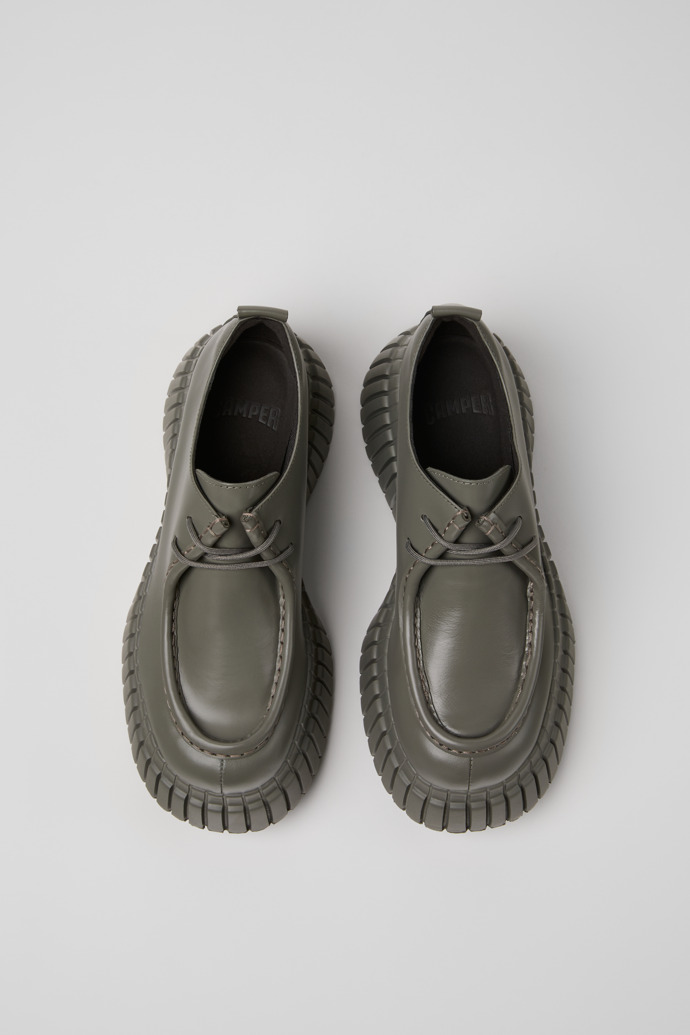 Camper Pix BCN - Grauer Damenschuh aus Leder.