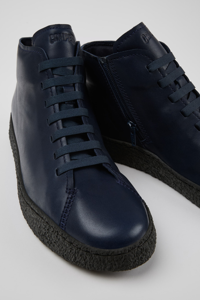 Camper Peu Terreno - Blauer Desert-Boot aus Leder für Herren