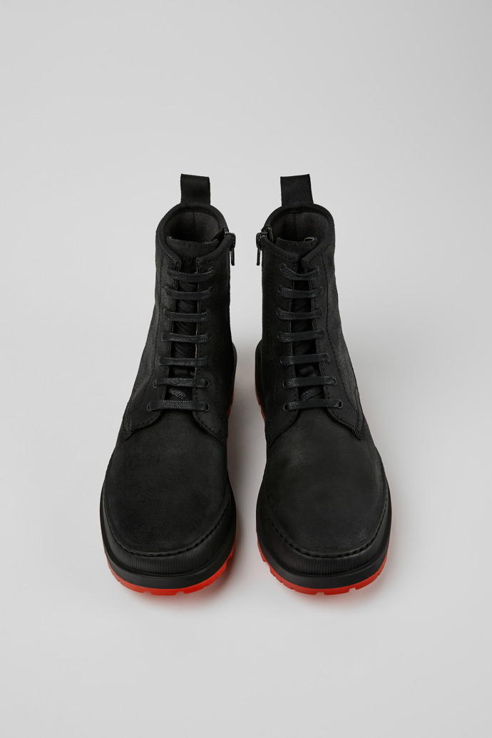 Camper Brutus Trek MICHELIN - Schwarze Damenstiefelette aus Nubukleder