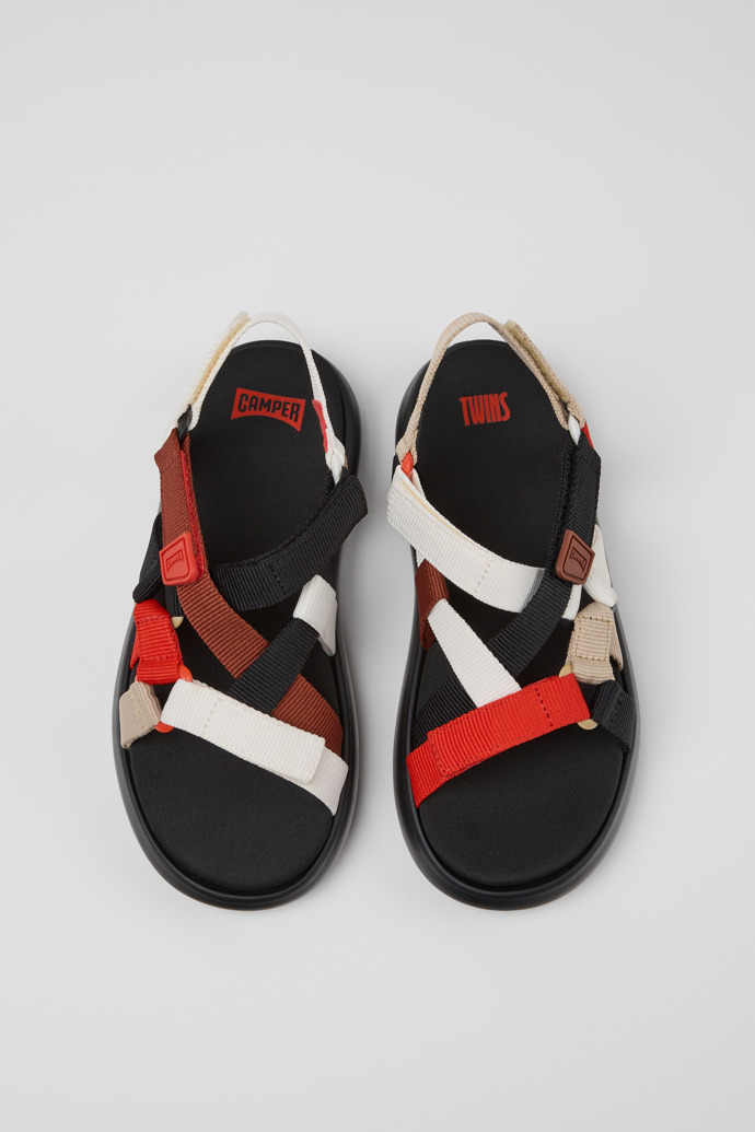 Camper Twins - Mehrfarbige Sandalen aus Recycling-PET für Damen.