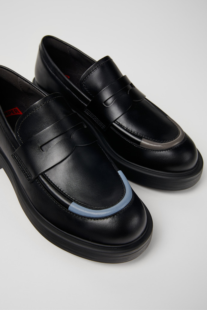 Camper Twins - Schwarzer Damenloafer aus Leder
