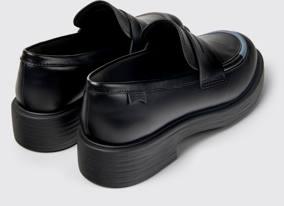 Camper Twins - Schwarzer Damenloafer aus Leder