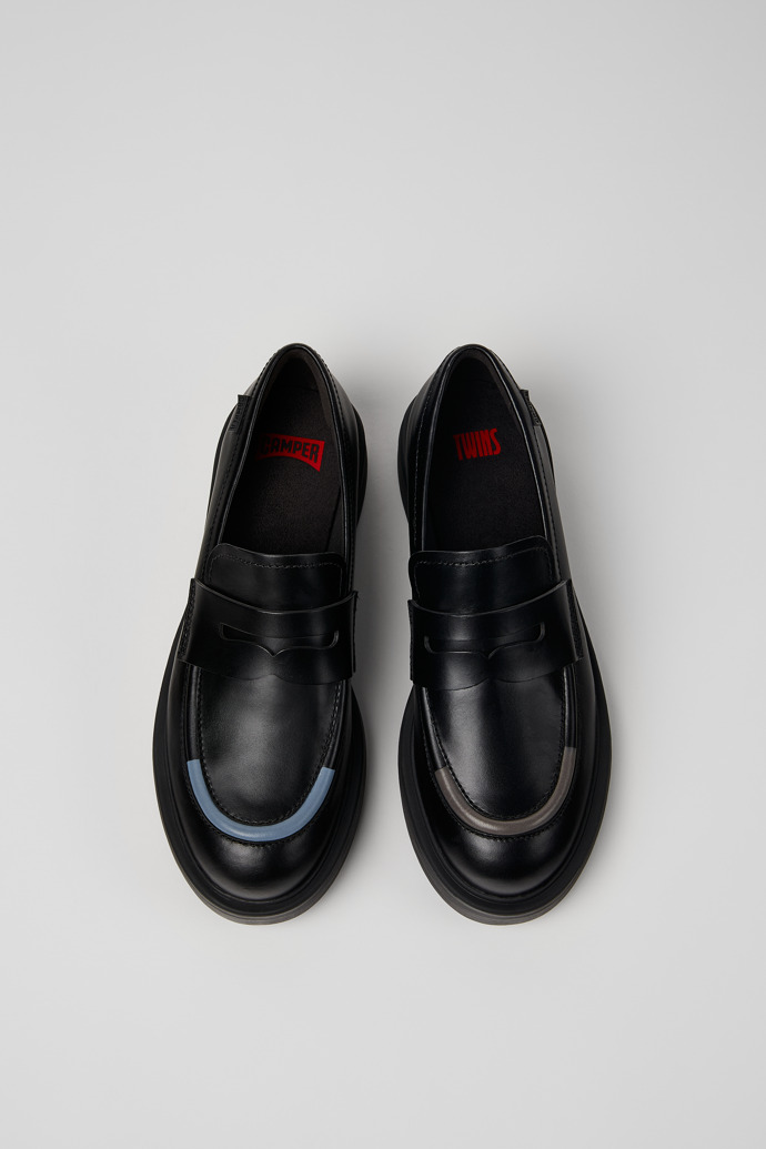 Camper Twins - Schwarzer Damenloafer aus Leder