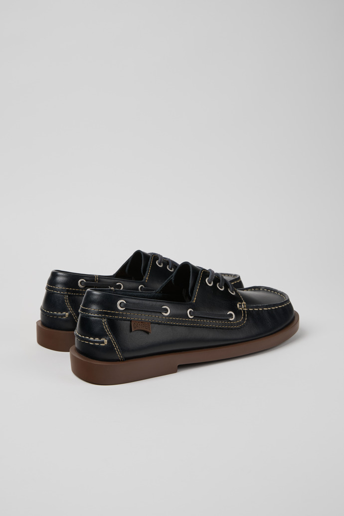 Camper Don - Blauer Herrenmokassin aus Leder.