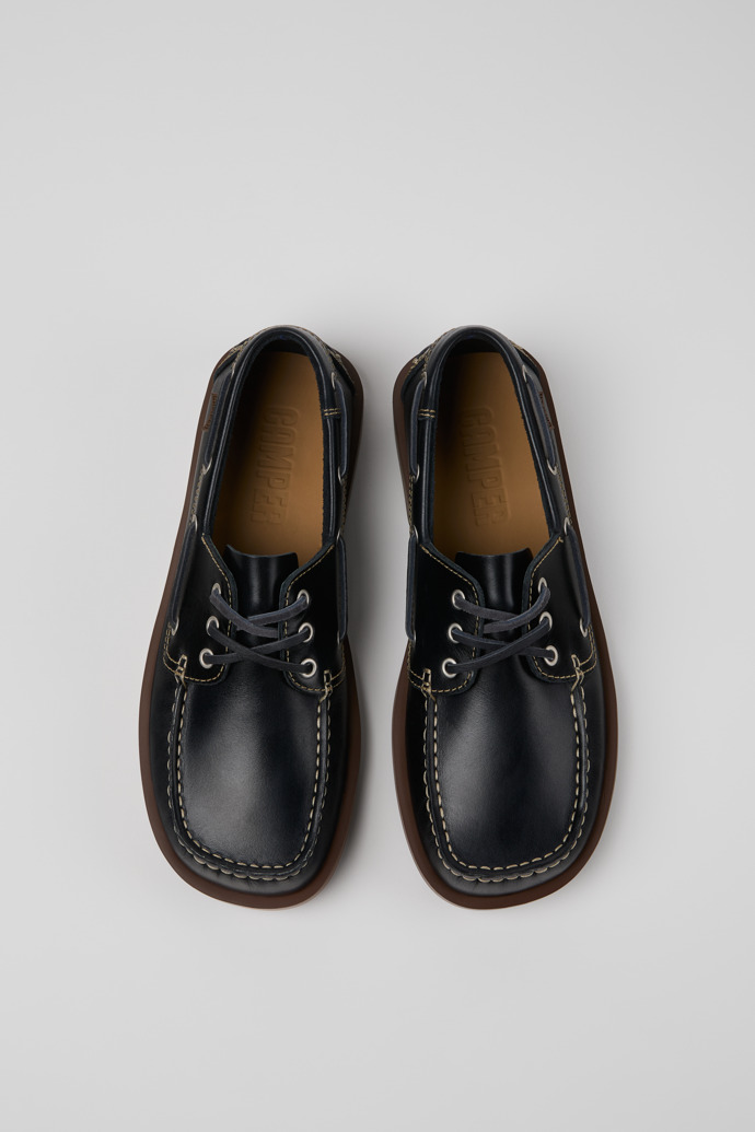 Camper Don - Blauer Herrenmokassin aus Leder.