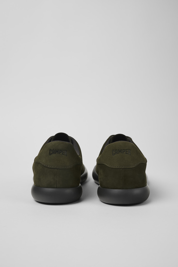 Camper Pelotas Soller - Grüner Herrensneaker aus Nubukleder