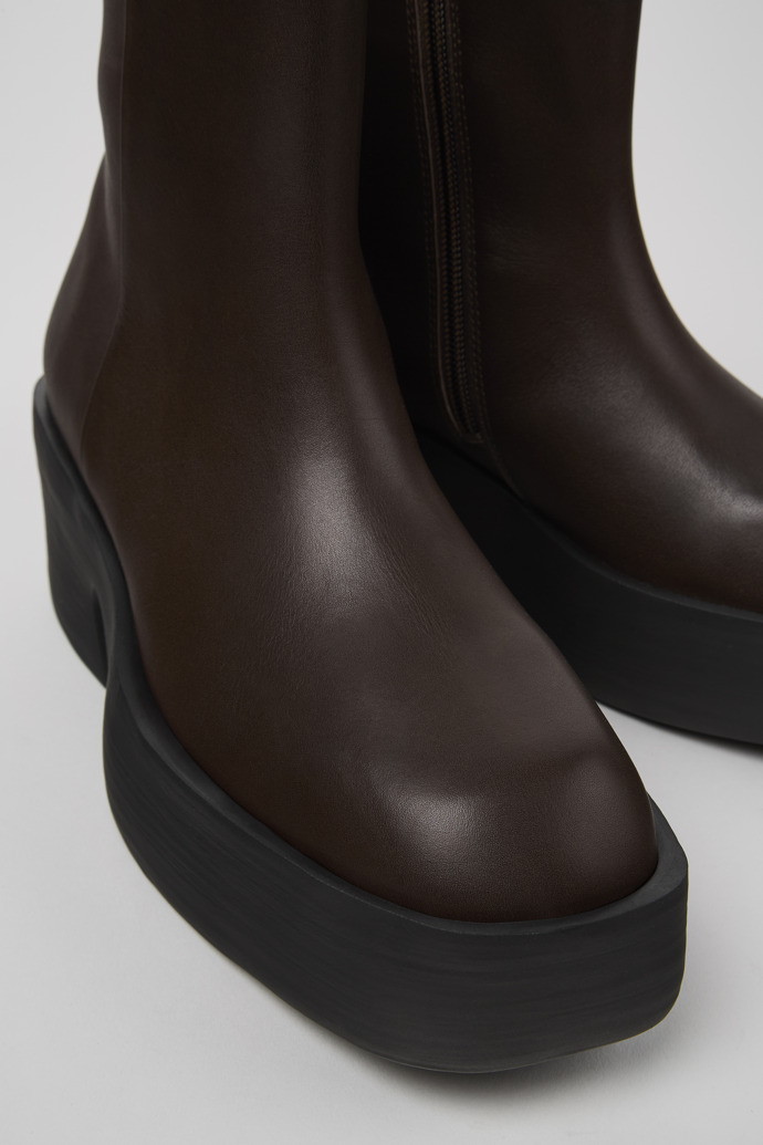 Camper Billie - Brauner Damenstiefel aus Leder