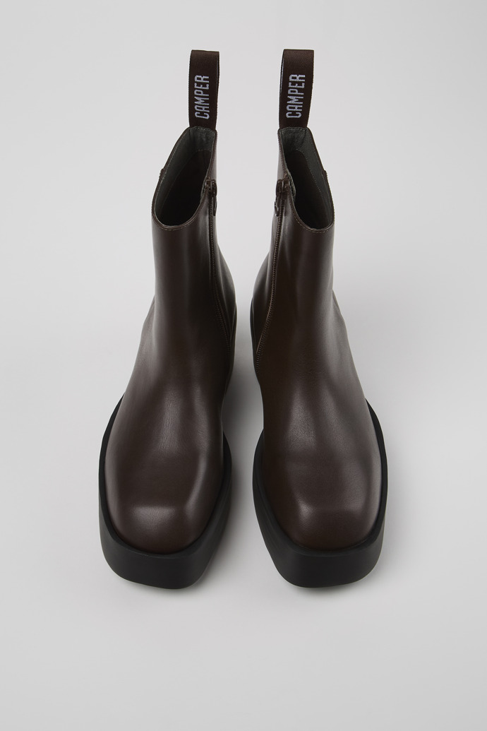 Camper Billie - Brauner Damenstiefel aus Leder