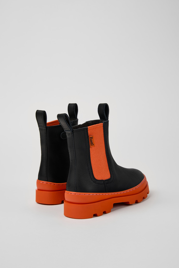 Camper Brutus - Schwarzer Kinder-Chelseastiefel aus Leder