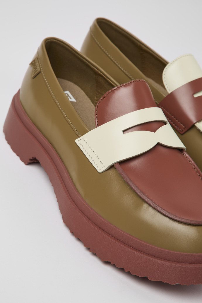 Camper Twins - Mehrfarbige Lederloafer für Damen