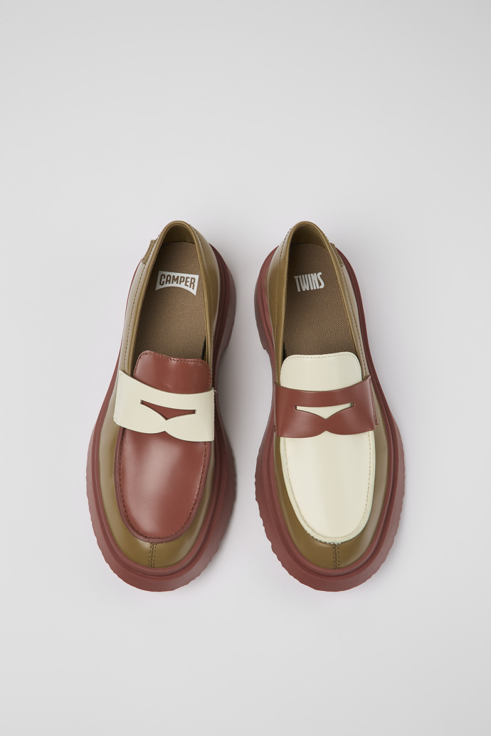 Camper Twins - Mehrfarbige Lederloafer für Damen