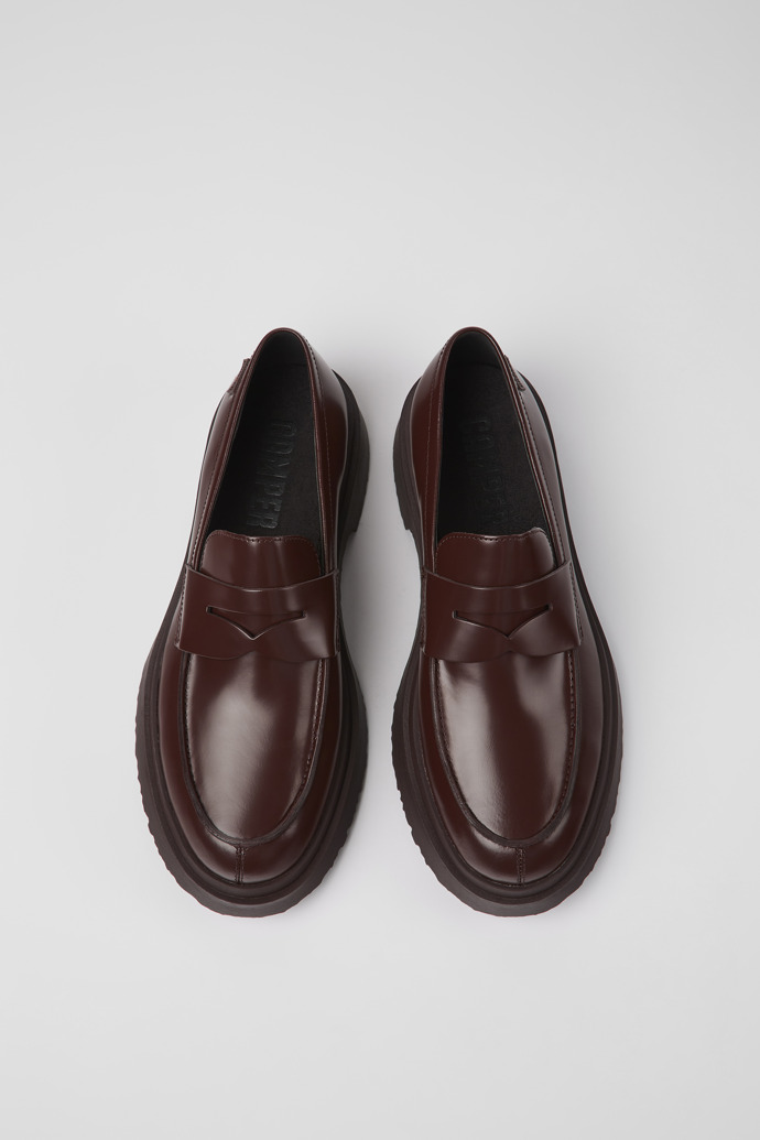 Camper Walden - Weinroter Herrenloafer aus Leder