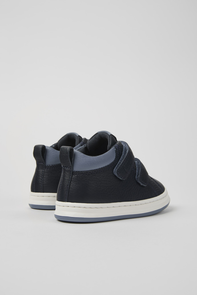 Camper Runner - Blaue und graue Kindersneaker aus Leder