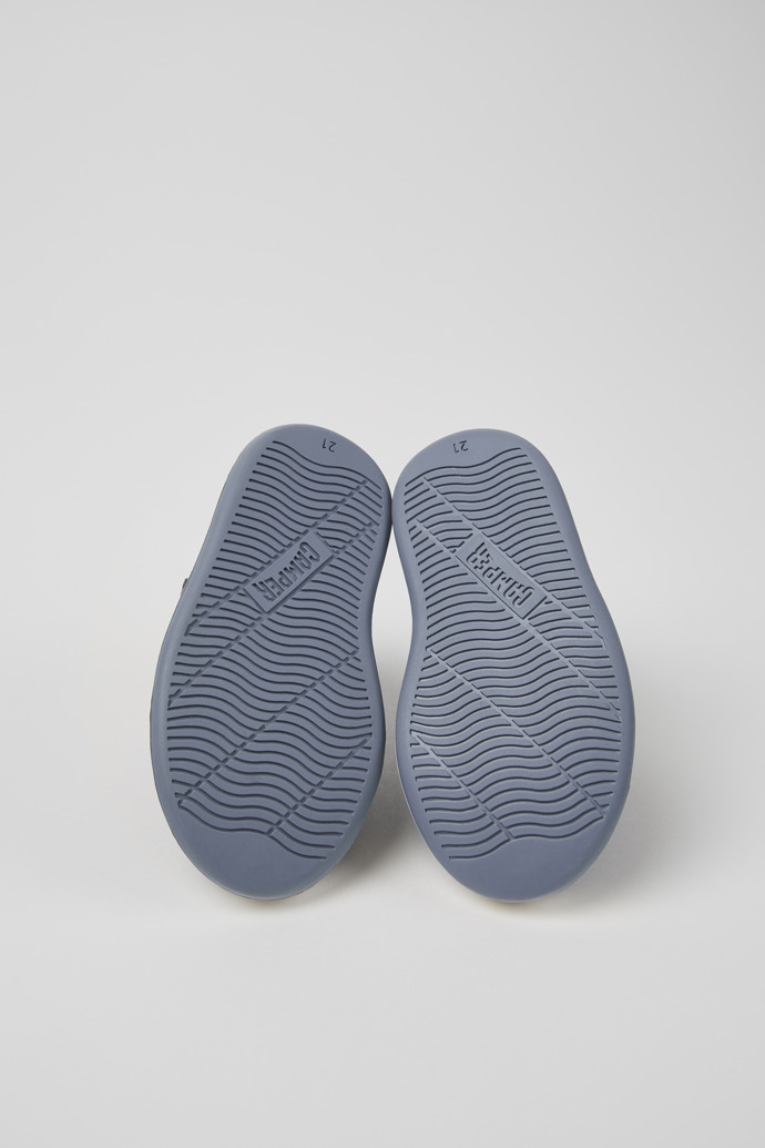 Camper Runner - Blaue und graue Kindersneaker aus Leder