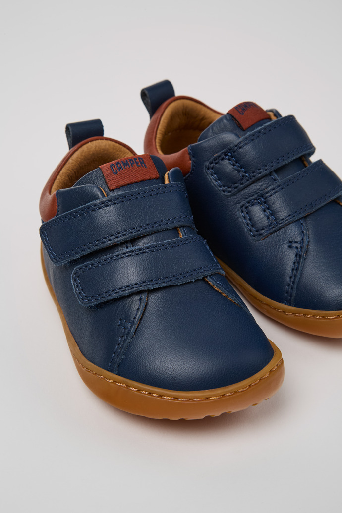Camper Peu - Blauer Kindersneaker aus Leder