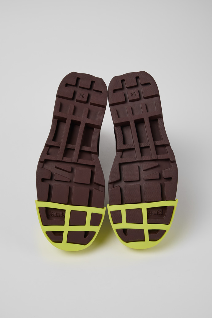 Camper Junction - Weinroter Chelseastiefel für Damen aus Leder