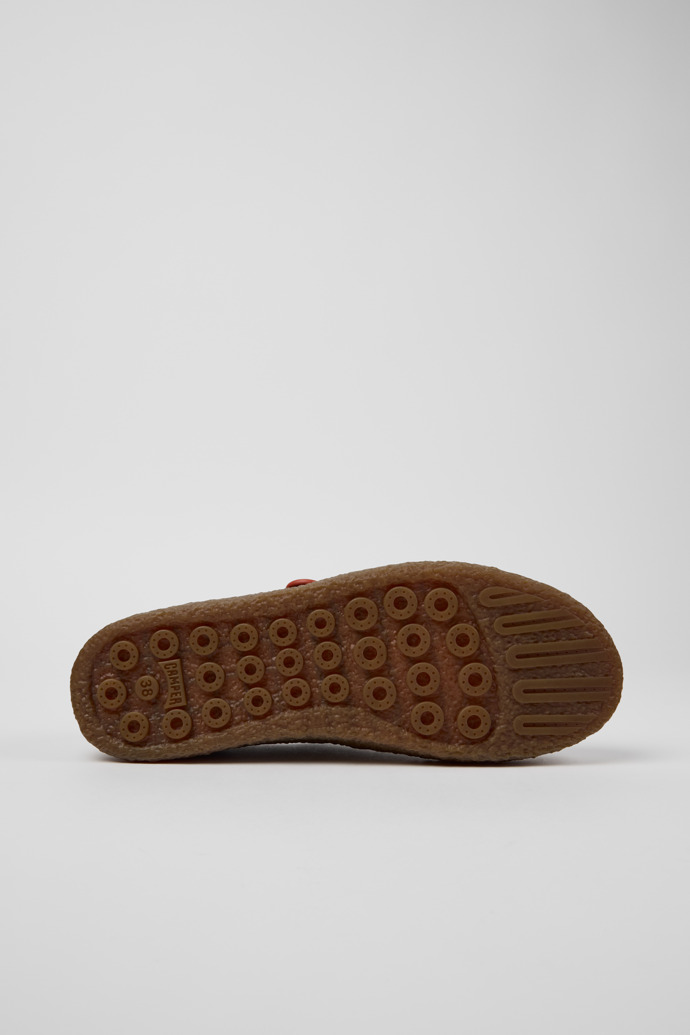 Camper Peu Terreno - Weinroter Damenschuh aus Nubukleder und Leder.