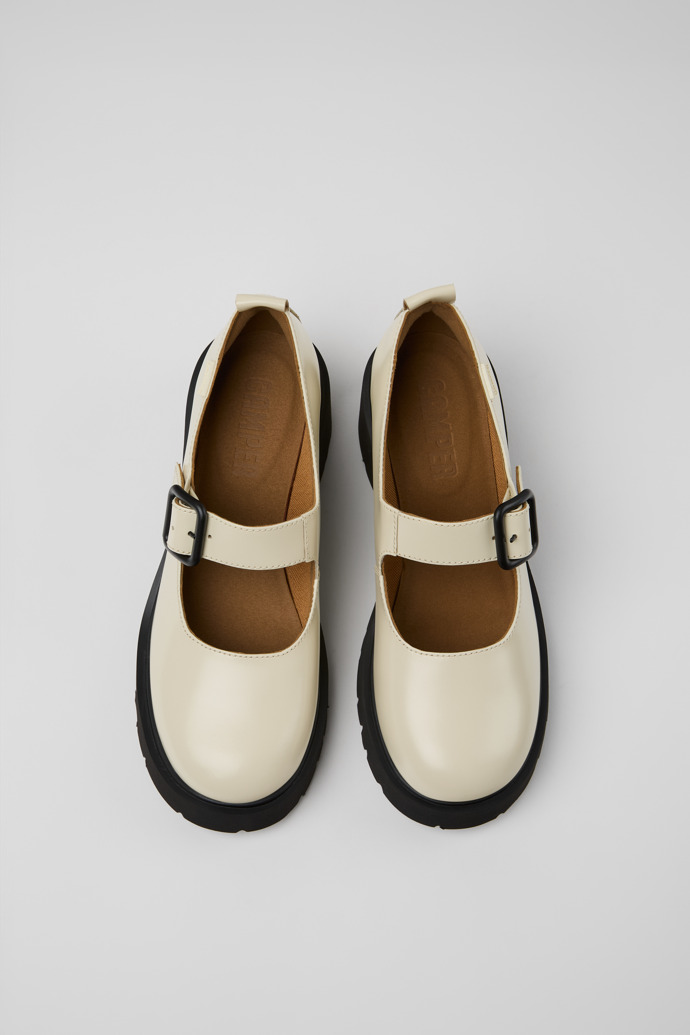 Camper Milah - Weißer Damenschuh aus Leder.