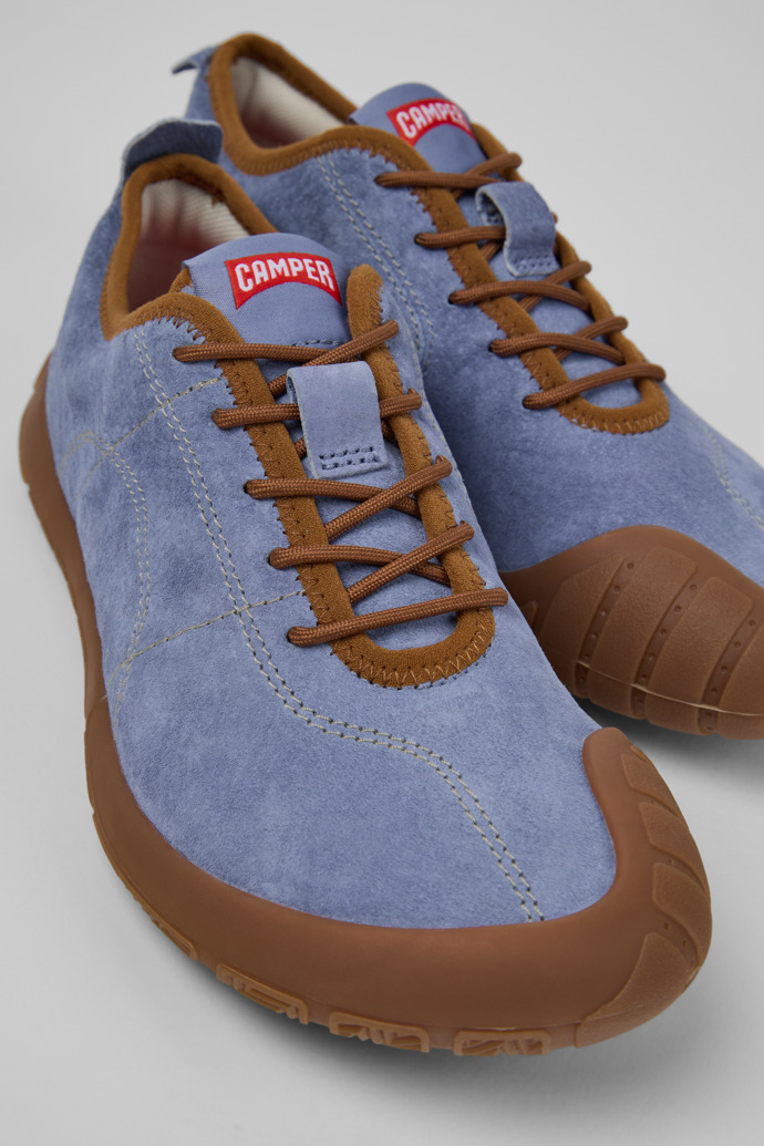Camper Peu Path - Blauer Damensneaker aus Nubukleder.