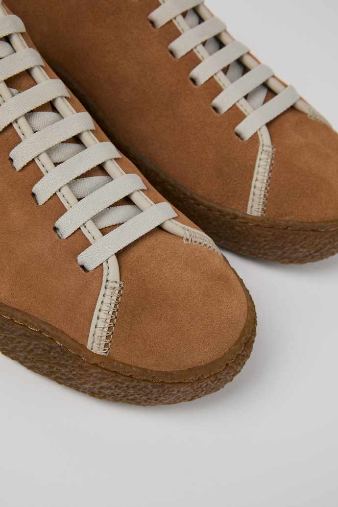 Camper Peu Terreno - Mehrfarbiger Herrenschuh aus Leder und Veloursleder.