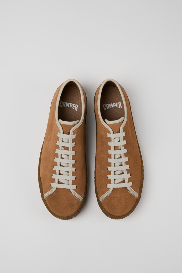Camper Peu Terreno - Mehrfarbiger Herrenschuh aus Leder und Veloursleder.