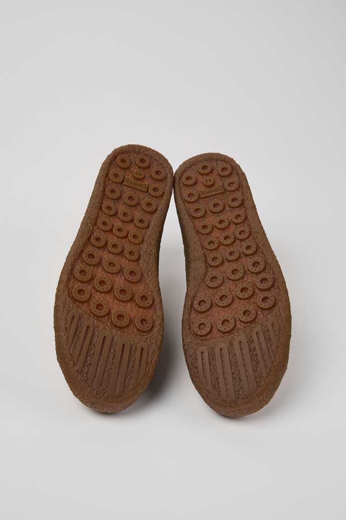 Camper Peu Terreno - Mehrfarbiger Herrenschuh aus Leder und Veloursleder.