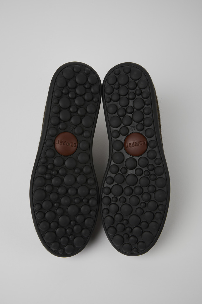 Camper Pelotas - Brauner Herrenschuh aus Wolle, Viskose und Leder
