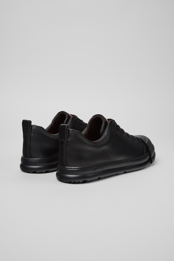 Camper Junction Runner - Schwarzer Herrensneaker aus Leder.
