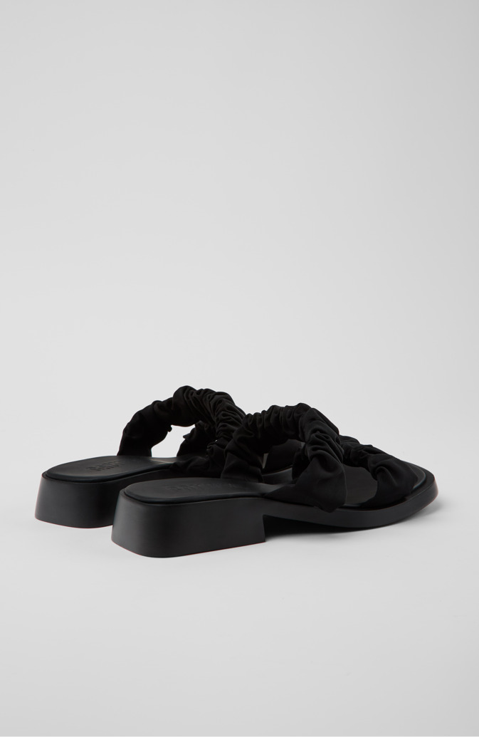 Camper Dana - Schwarze Sandalen aus recyceltem PET für Damen.