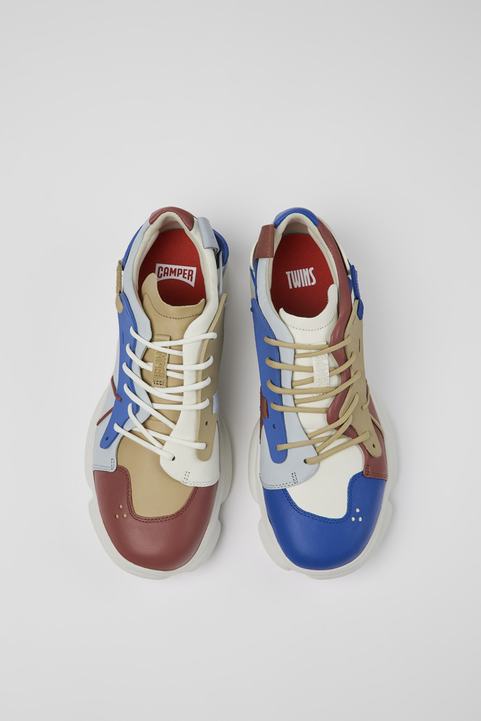 Camper Twins - Mehrfarbiger Herrensneaker aus Leder/Textil