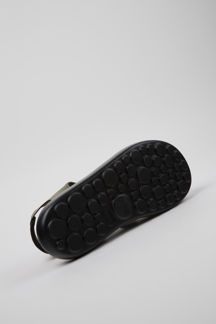 Camper Pelotas Flota - Grüne Herrensandalen aus Leder.