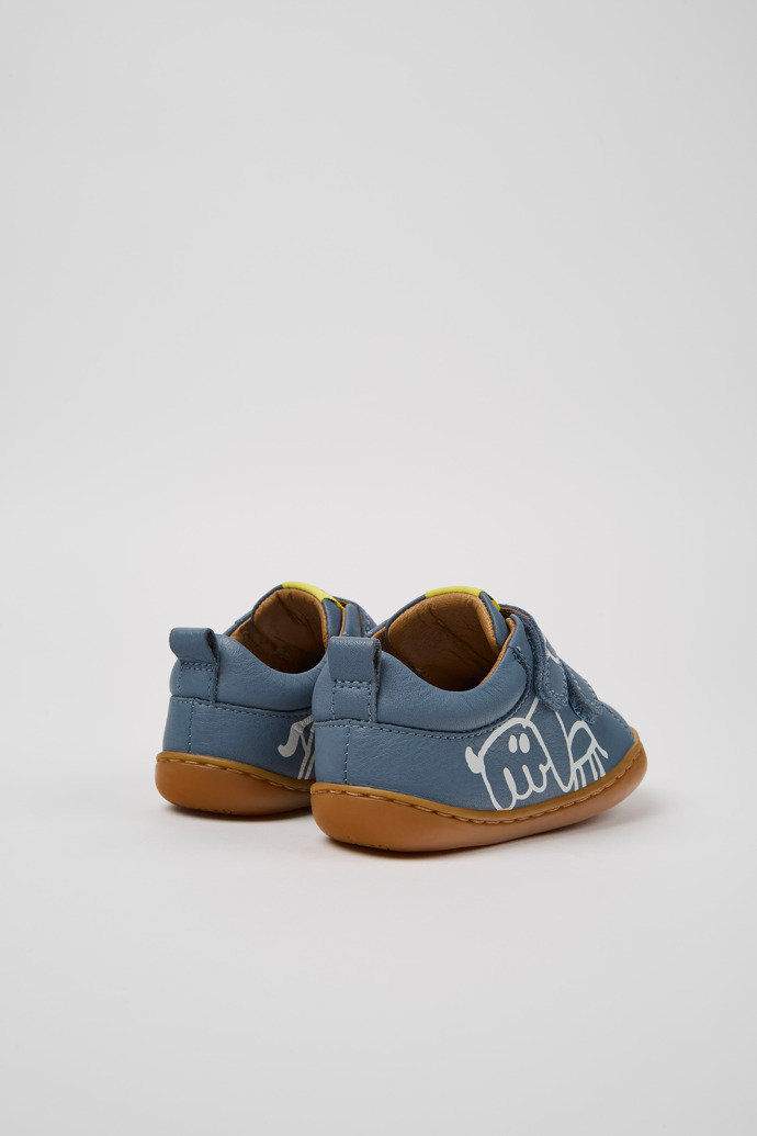Camper Twins - Graue und weiße Lederschuhe für Kinder