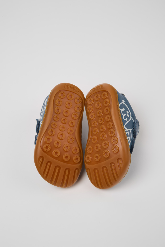 Camper Twins - Graue und weiße Lederschuhe für Kinder